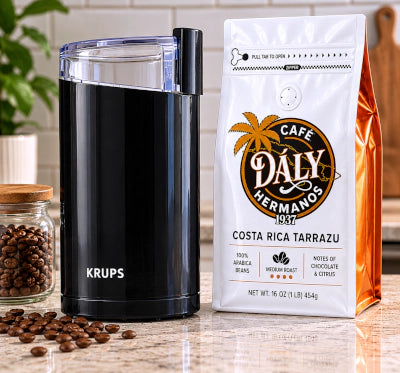 KRUPS Precision Electric Coffee Grinder, 3 oz Capacity, 200W Motor, Stainless Steel Blades for Uniform Grinding (coffee not included)