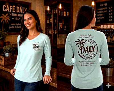 Dály Hermanos Coffee "Hermanos Heritage" Women’s Long Sleeve Solar Performance T-Shirt